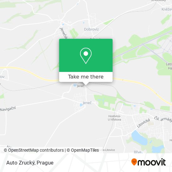 Auto Zrucký map