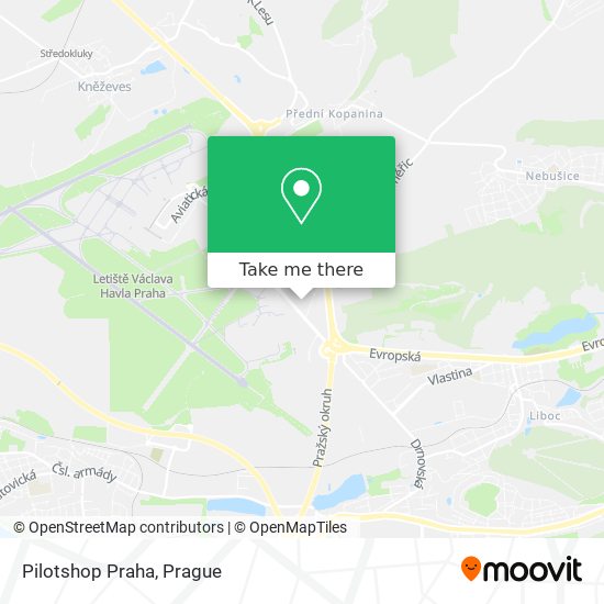 Pilotshop Praha map