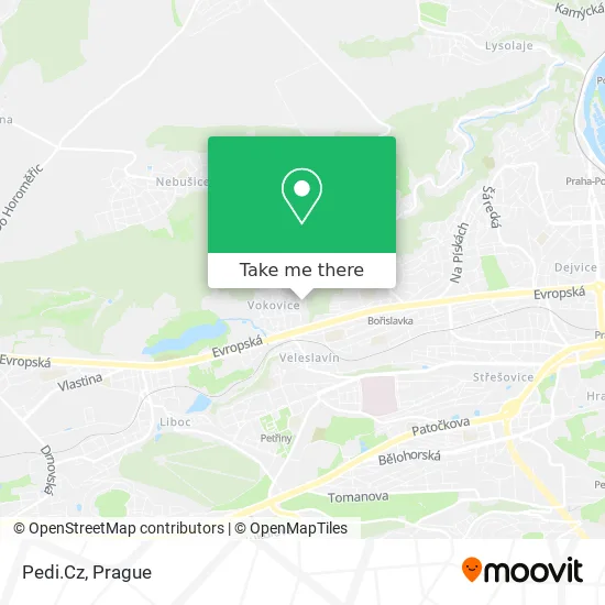 Pedi.Cz map