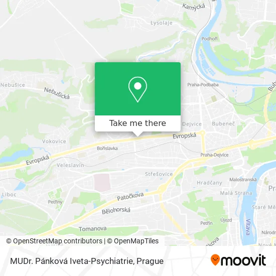 Карта MUDr. Pánková Iveta-Psychiatrie