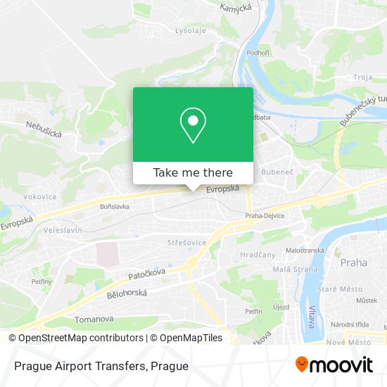 Карта Prague Airport Transfers