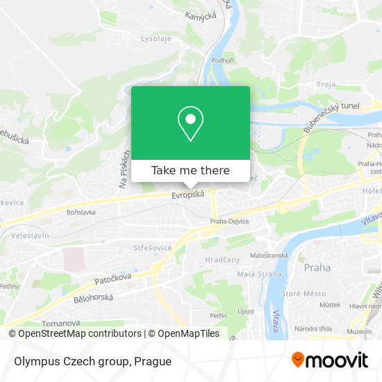 Карта Olympus Czech group