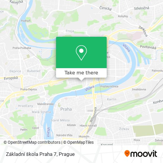 Základní škola Praha 7 map