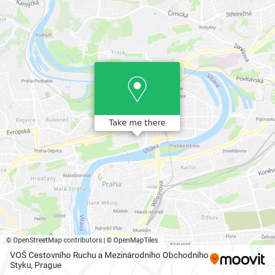 VOŠ Cestovního Ruchu a Mezinárodního Obchodního Styku map