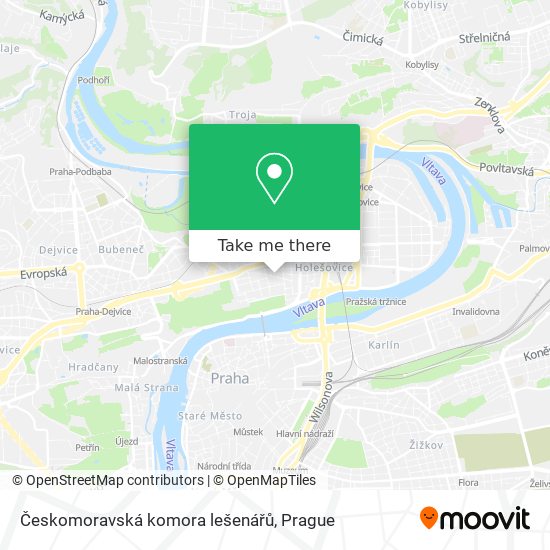 Českomoravská komora lešenářů map