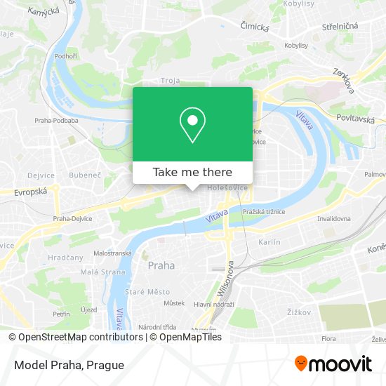 Model Praha map