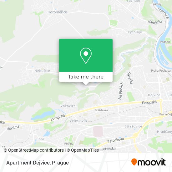 Apartment Dejvice map