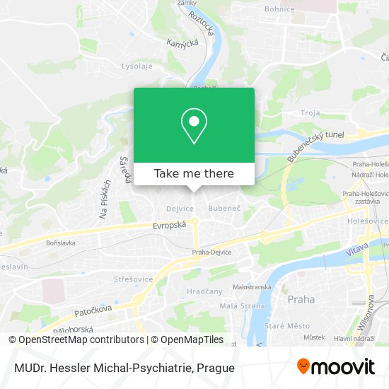 MUDr. Hessler Michal-Psychiatrie map