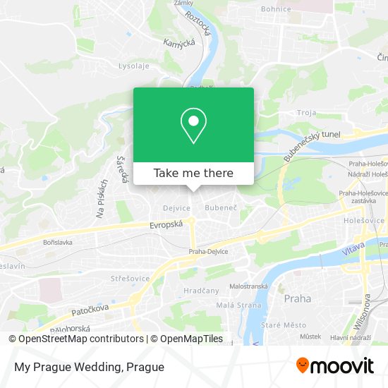 My Prague Wedding map