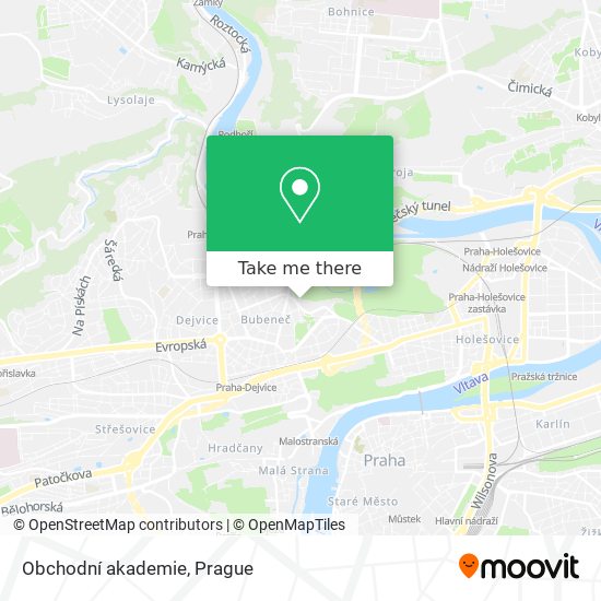 Obchodní akademie map