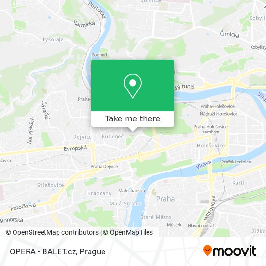 OPERA - BALET.cz map