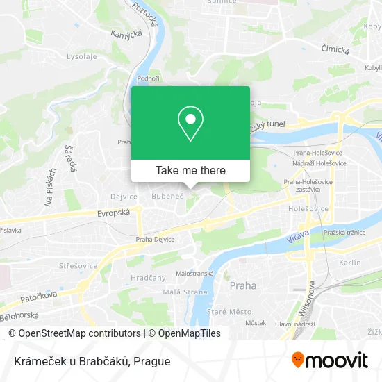 Карта Krámeček u Brabčáků