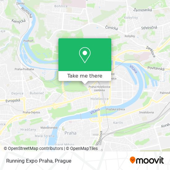 Running Expo Praha map