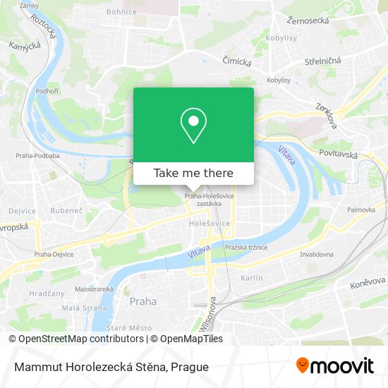 Mammut Horolezecká Stěna map