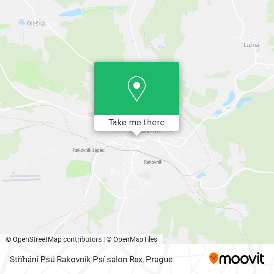 Stříhání Psů Rakovník Psí salon Rex map