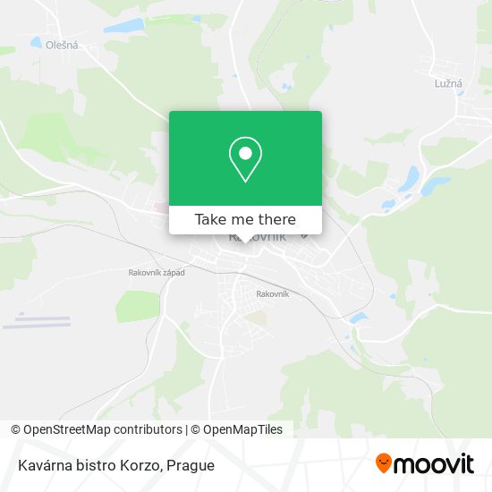 Kavárna bistro Korzo map