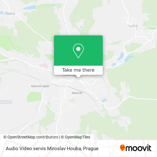 Audio Video servis Miroslav Houba map