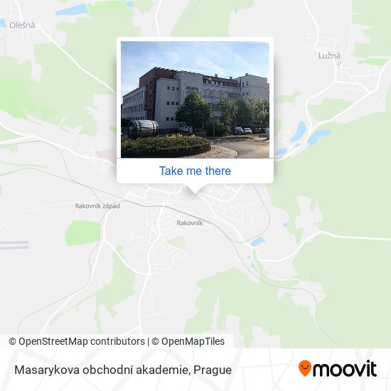 Masarykova obchodní akademie map