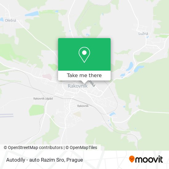 Autodíly - auto Razím Sro map
