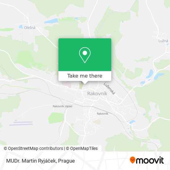 MUDr. Martin Ryjáček map