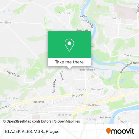 Карта BLAZEK ALES, MGR.