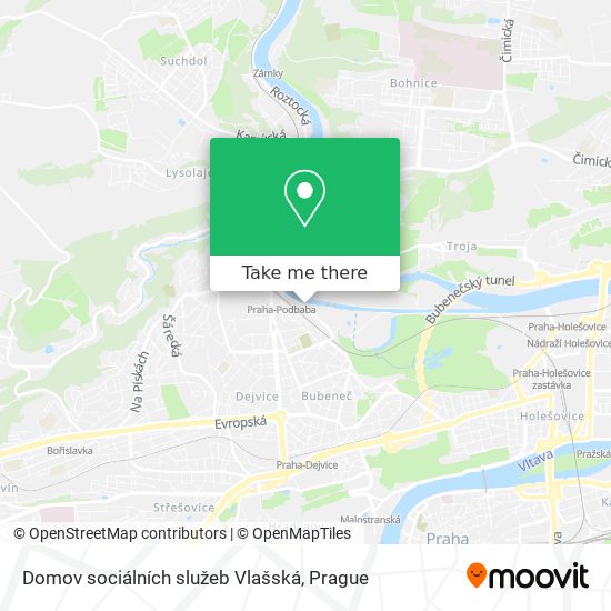 Domov sociálních služeb Vlašská map