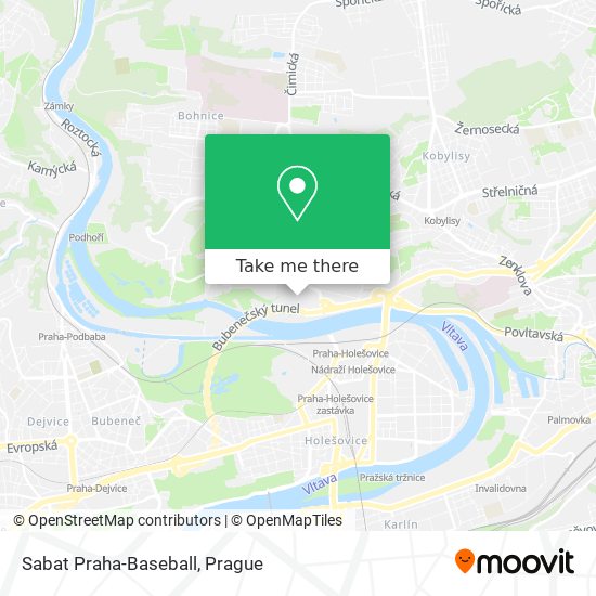 Sabat Praha-Baseball map