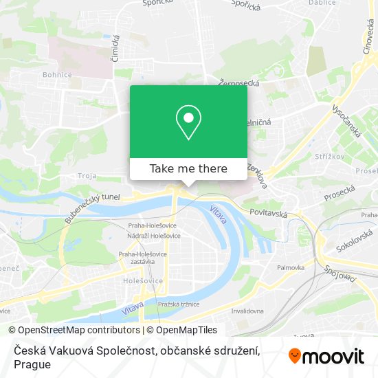 Česká Vakuová Společnost, občanské sdružení map