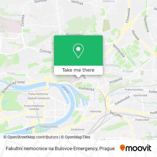Карта Fakultní nemocnice na Bulovce-Emergency