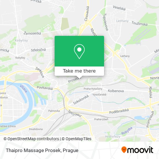 Thaipro Massage Prosek map