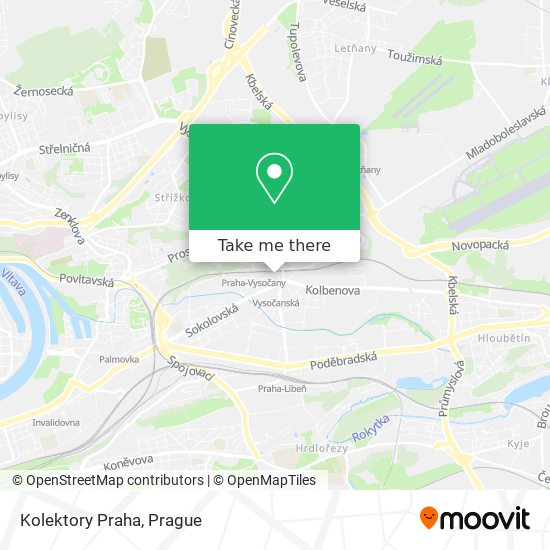 Kolektory Praha map