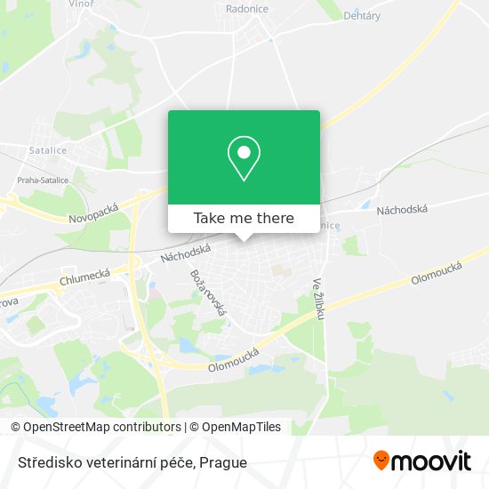 Středisko veterinární péče map