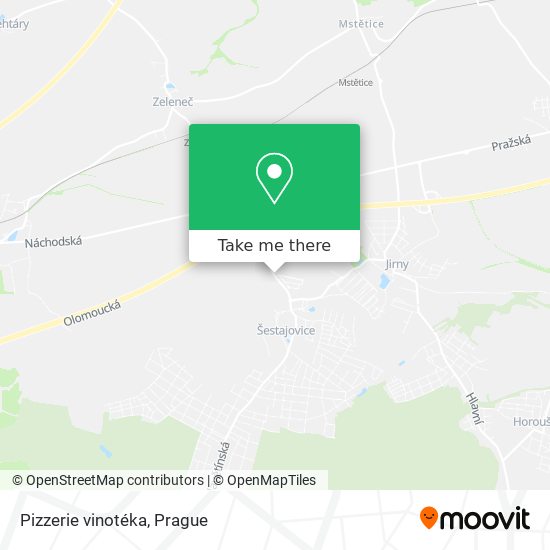 Pizzerie vinotéka map