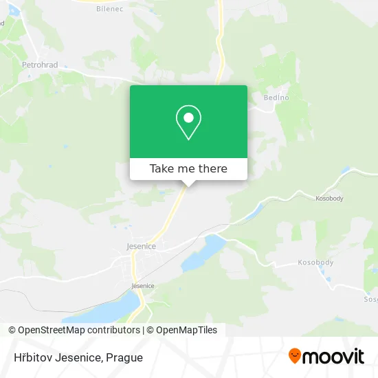 Карта Hřbitov Jesenice