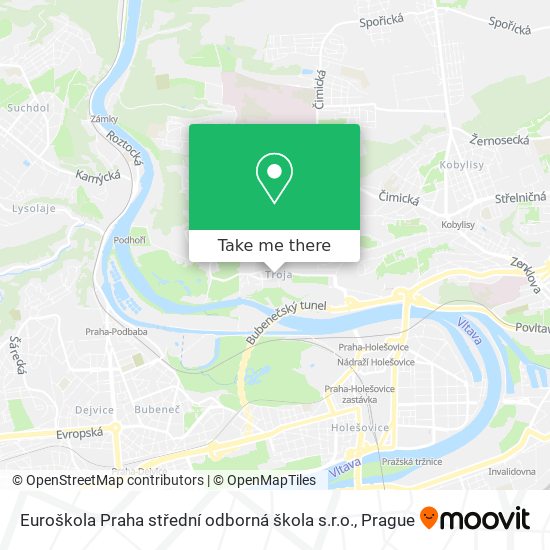 Euroškola Praha střední odborná škola s.r.o. map