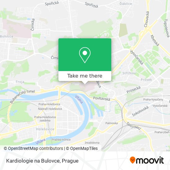 Kardiologie na Bulovce map