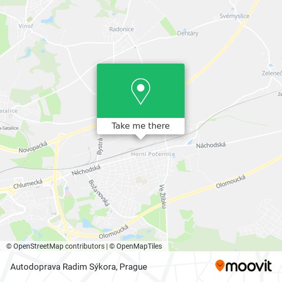 Autodoprava Radim Sýkora map