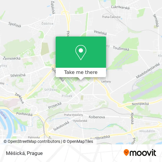 Карта Měšická