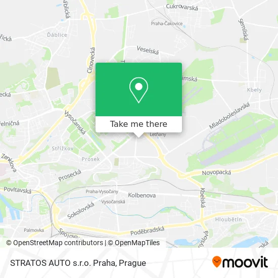 Карта STRATOS AUTO s.r.o. Praha