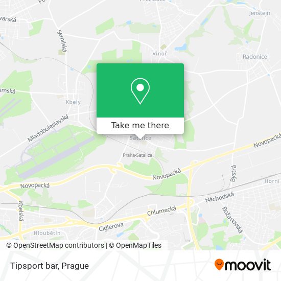 Tipsport bar map