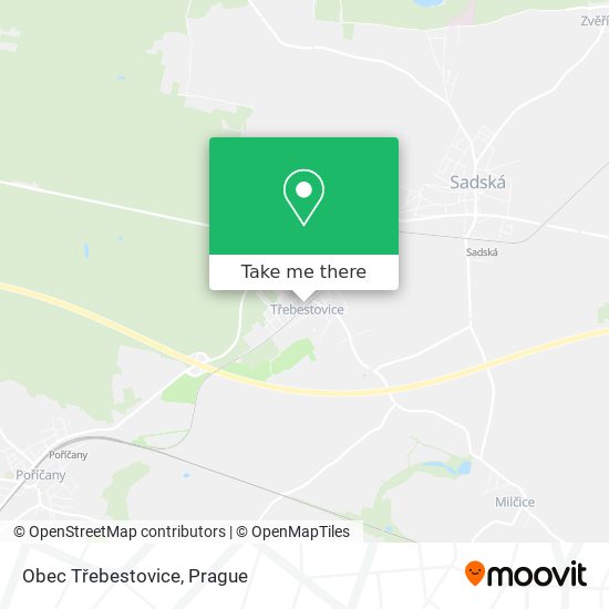 Obec Třebestovice map