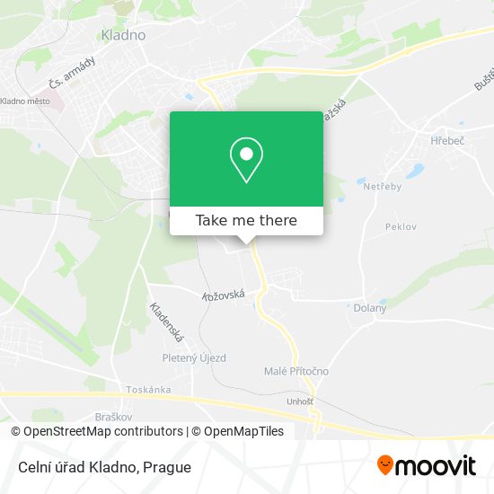 Celní úřad Kladno map