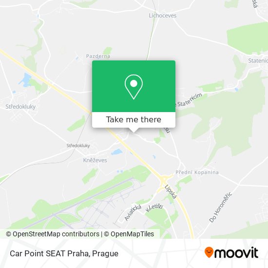 Car Point SEAT Praha map