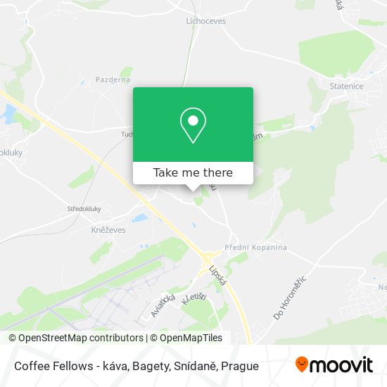 Карта Coffee Fellows - káva, Bagety, Snídaně
