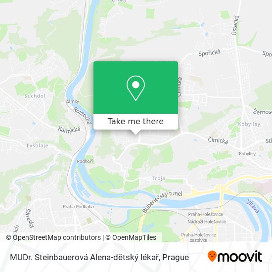 MUDr. Steinbauerová Alena-dětský lékař map