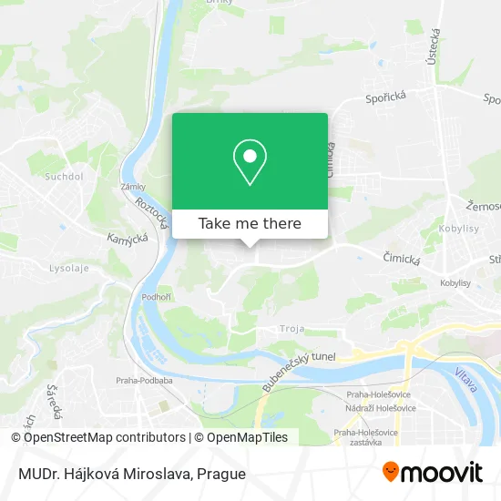 Карта MUDr. Hájková Miroslava