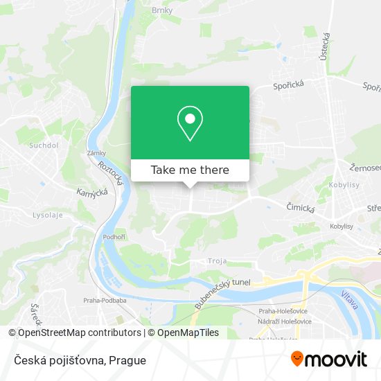 Česká pojišťovna map