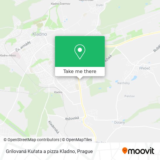 Карта Grilovaná Kuřata a pizza Kladno