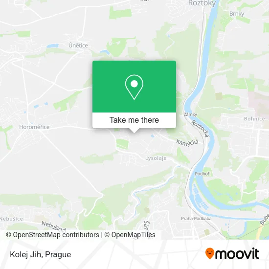 Карта Kolej Jih