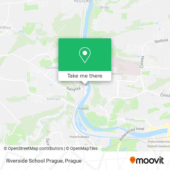 Riverside School Prague map